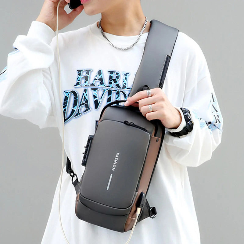 Bolsa Slim Bag™ - Mochila Anti-Furto com Senha USB