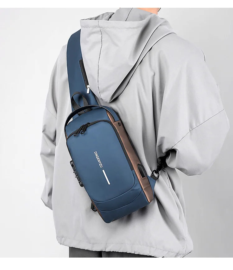 Bolsa Slim Bag™ - Mochila Anti-Furto com Senha USB