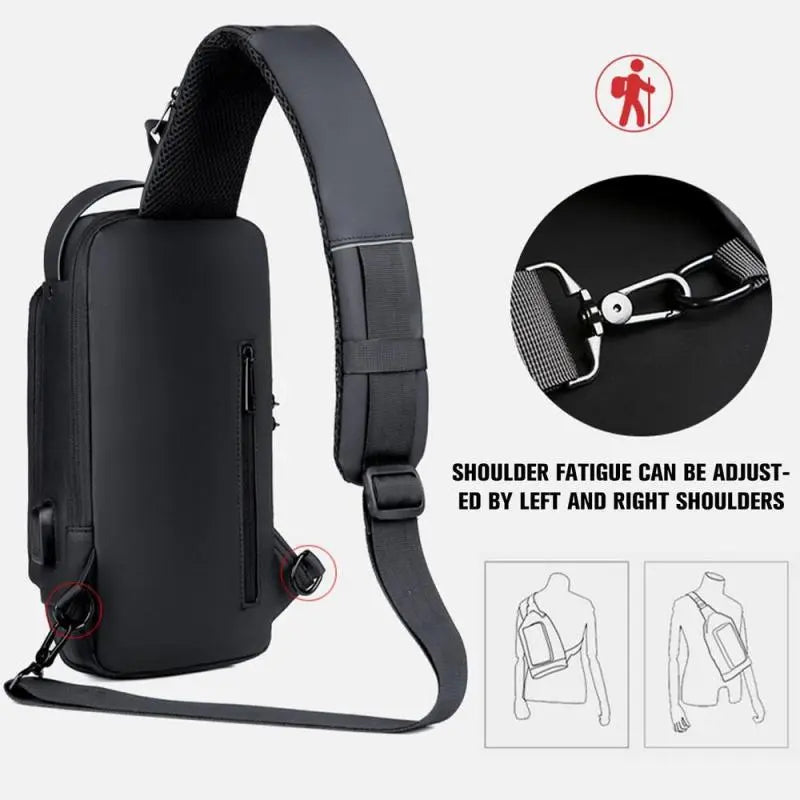 Bolsa Slim Bag™ - Mochila Anti-Furto com Senha USB