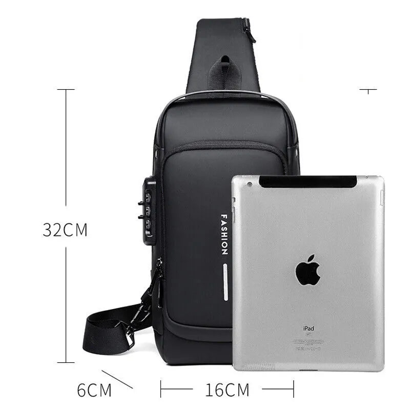 Bolsa Slim Bag™ - Mochila Anti-Furto com Senha USB