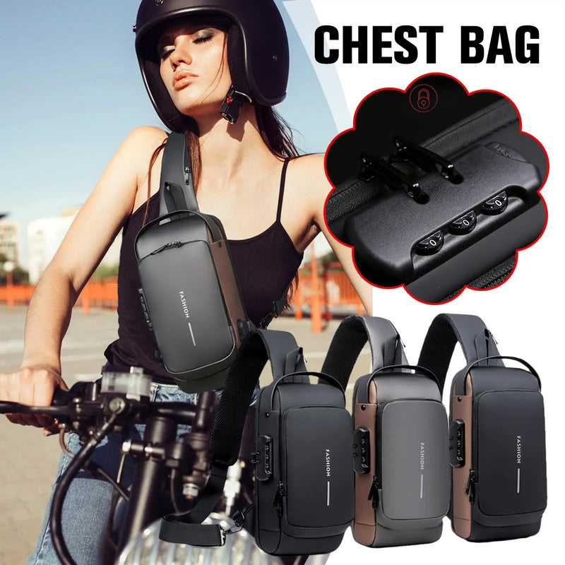 Bolsa Slim Bag™ - Mochila Anti-Furto com Senha USB
