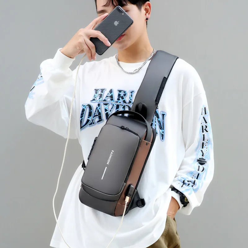 Bolsa Slim Bag™ - Mochila Anti-Furto com Senha USB
